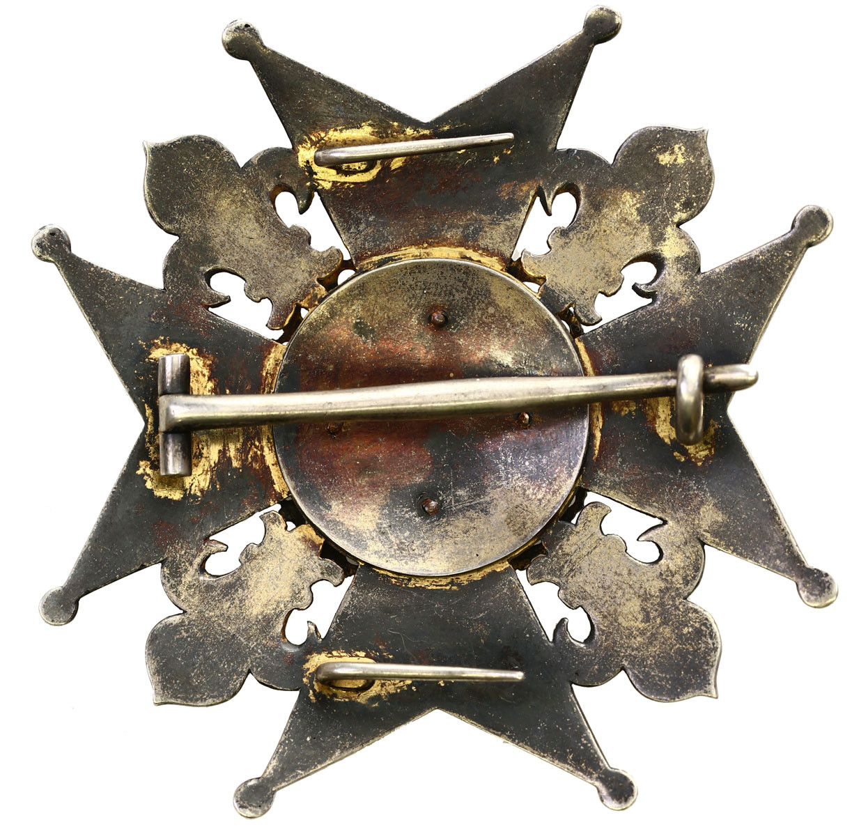 Francja, początek XIX wieku. Gwiazda Apostolskiego Orderu Świętego Jerzego Burgundii, srebro